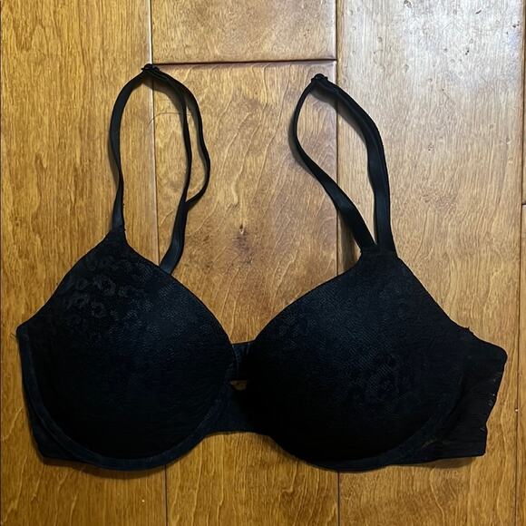 PINK Victoria's Secret Other - Victoria’s Secret Pink Wear Everyday T-Shirt Bra 32D Black Lightly Padded Black